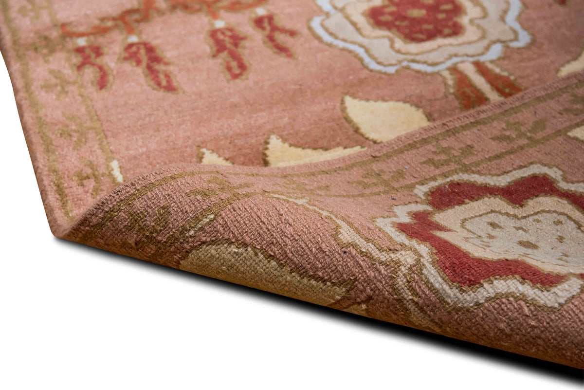 Tufenkian Floral — Hand-Knotted Wool Rug, 5′ × 3′