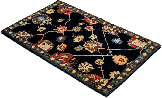 Tufenkian Botanical Medallions — Hand-Knotted Wool Rug, 5′ × 3′