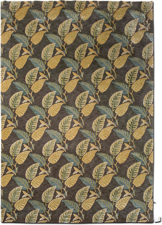 Feizy Leaf Repeat — Hand-Knotted Wool Rug, 10′ × 8′