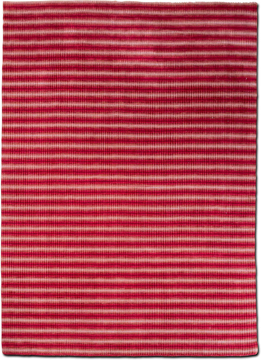 Indus Valley Rose & Ginger Stripe Wool Rug, 11′ × 8′