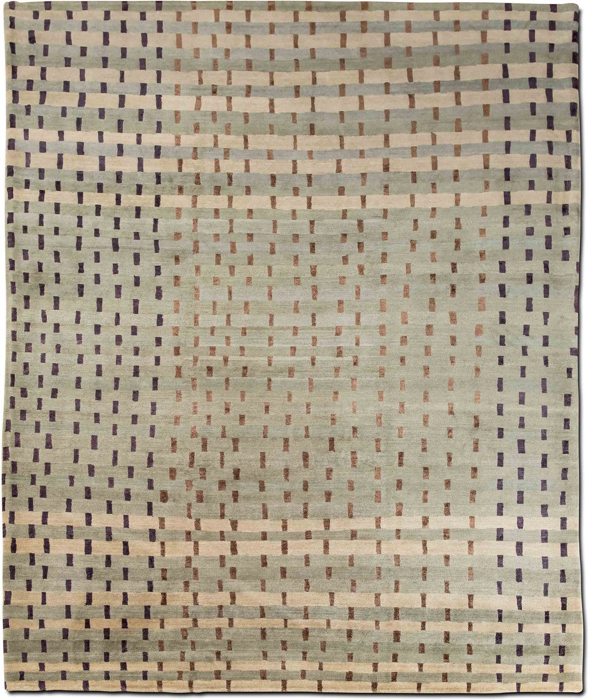 Tufenkian Rag Weave Meadow — Hand-Knotted Wool & Silk Rug, 10′1″ × 8′2″