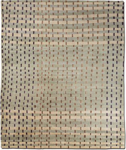 Tufenkian Rag Weave Meadow — Hand-Knotted Wool & Silk Rug, 10′1″ × 8′2″