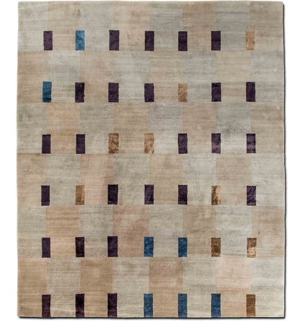 Tufenkian Double Square Bayleaf — Hand-Knotted Wool & Silk Rug, 10′ × 8′5″