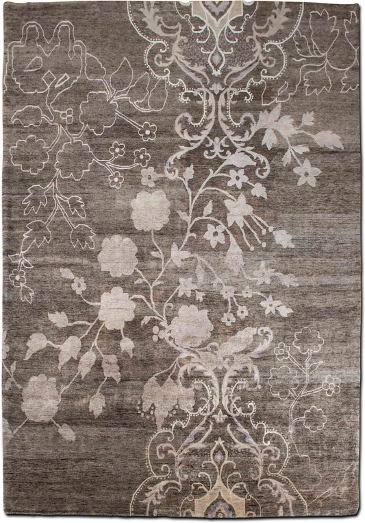 Tufenkian Floral Simple — Hand-Knotted Wool Rug, 11′ × 9′