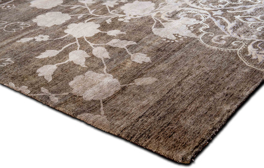 Tufenkian Floral Simple — Hand-Knotted Wool Rug, 11′ × 9′