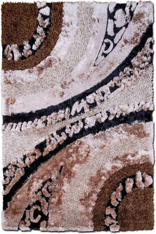 Cosmos Art Deco — Polyester Shag Rug, 10′ × 7′