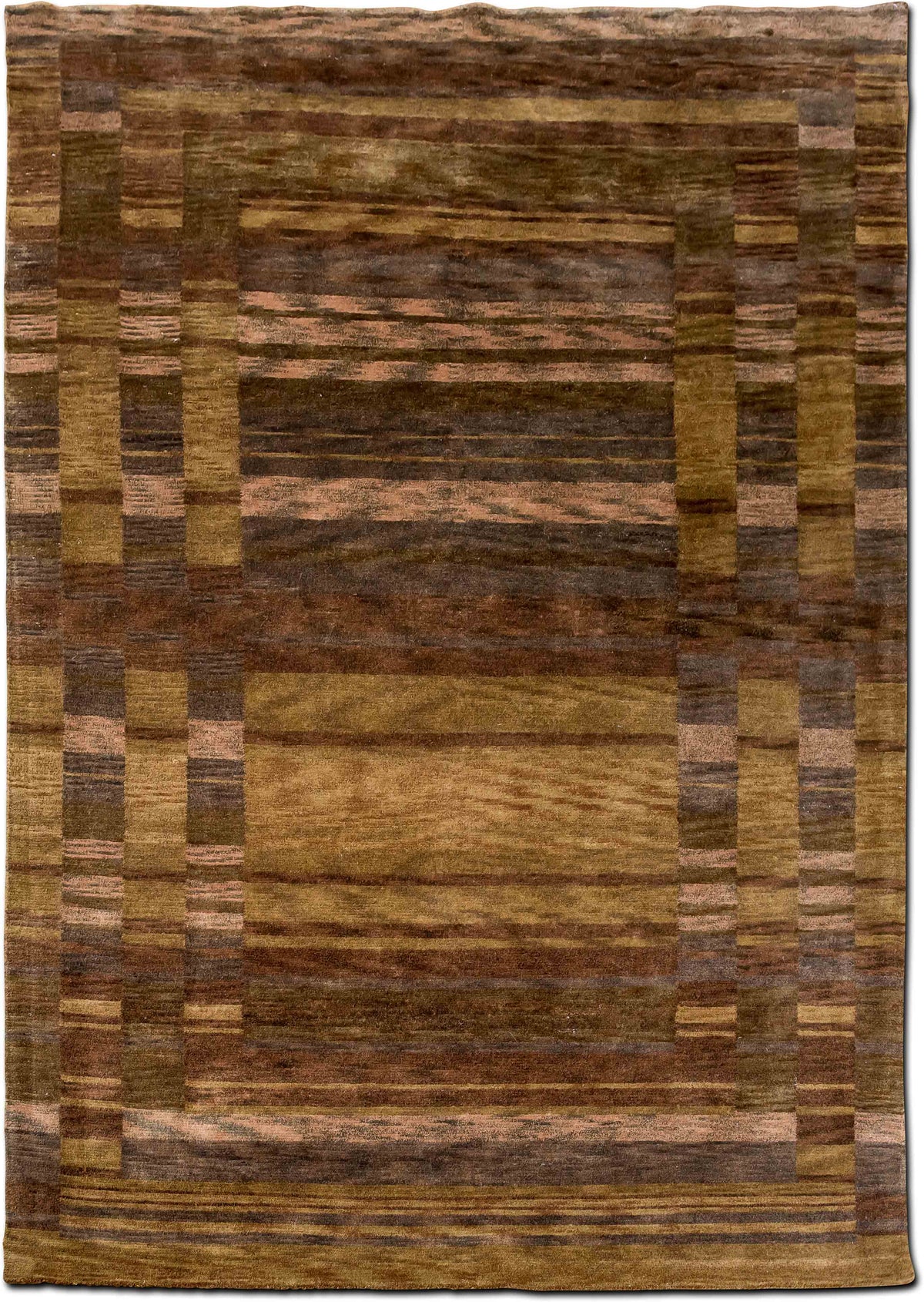 Earth Tones Wool Rug, 11′ × 8′