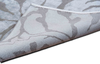 Tufenkian Damask Floral — Hand-Knotted Wool Rug, 8′4″ × 5′6″
