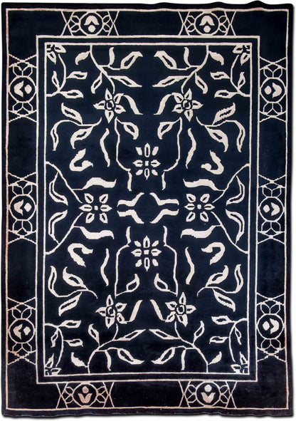 Tufenkian Floral Modern — Hand-Knotted Wool Rug, 9′5″ × 6′5″