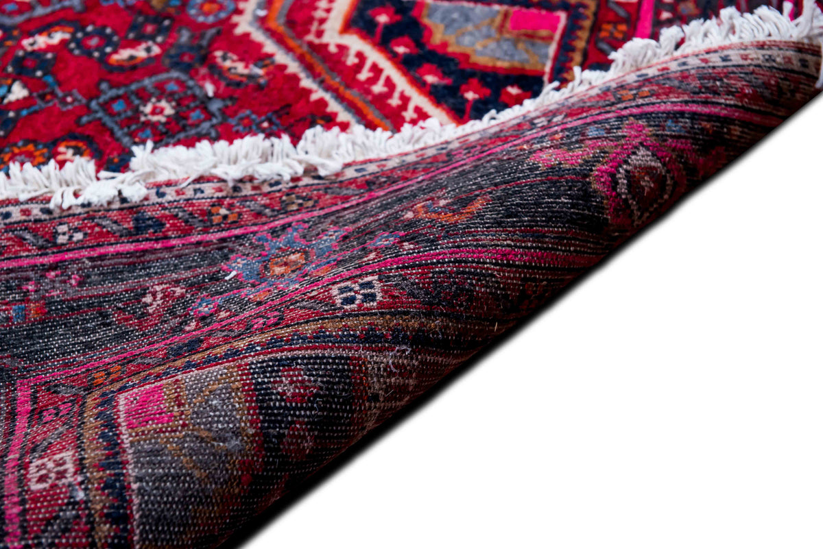 Traditional Medallion Runner — Hand-Knotted Wool Rug, 13′6″ × 3′8″