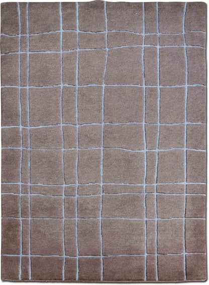 Weavers Art Fields — Hand-Knotted Wool Rug, 6′ × 4′