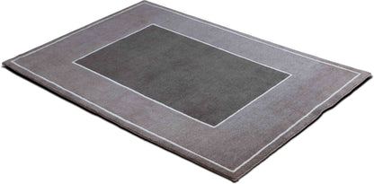 Minimalist Two-Tone — Hand-Knotted Wool Rug, 5′10″ × 4′