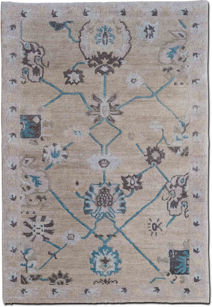 Tufenkian Wintermoon — Hand-Knotted Wool Rug, 5′ × 3′