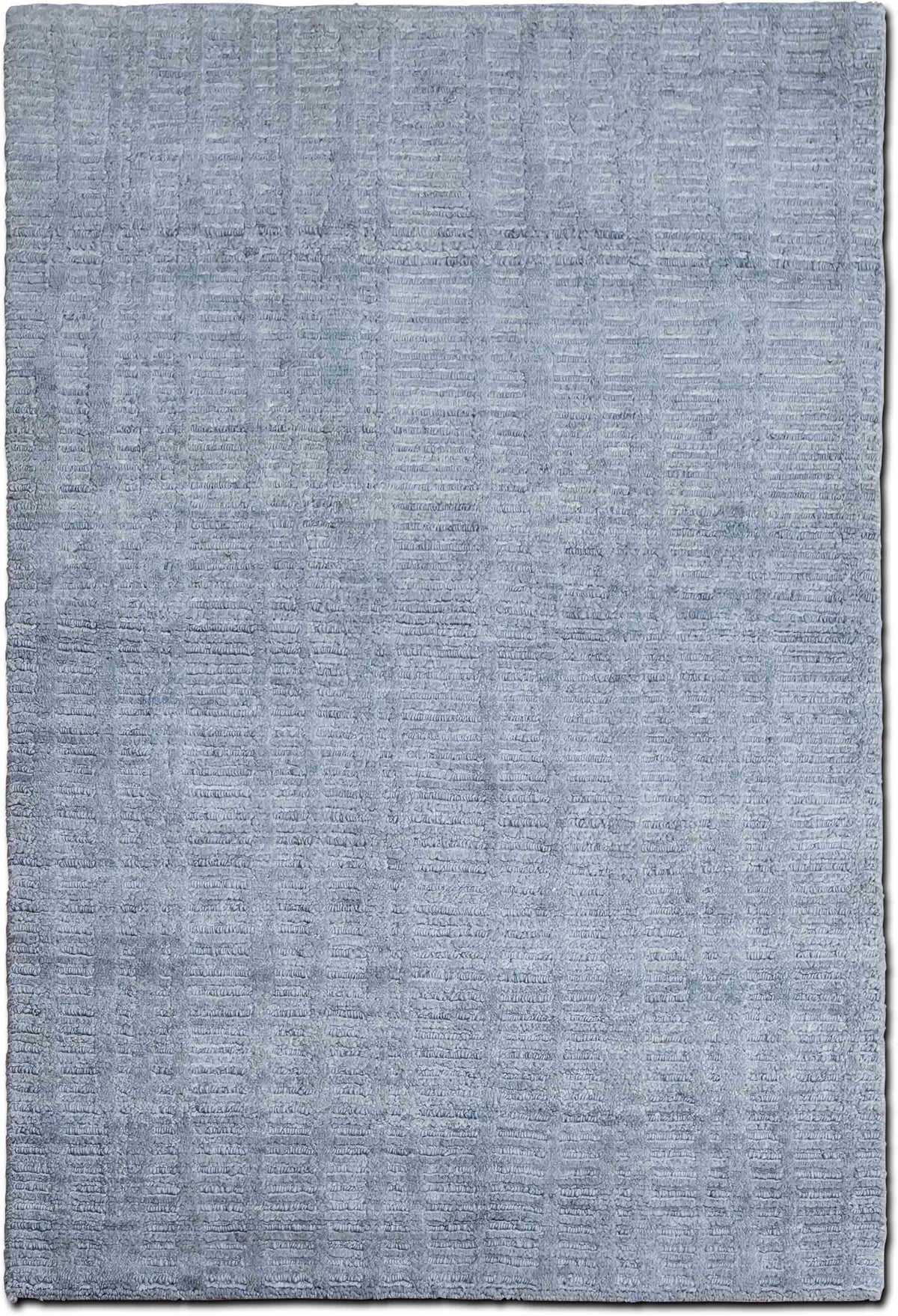 Tufenkian Pewter — Hand-Knotted Wool Rug, 5′ × 3′