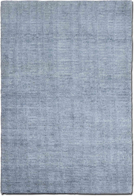 Tufenkian Pewter — Hand-Knotted Wool Rug, 5′ × 3′