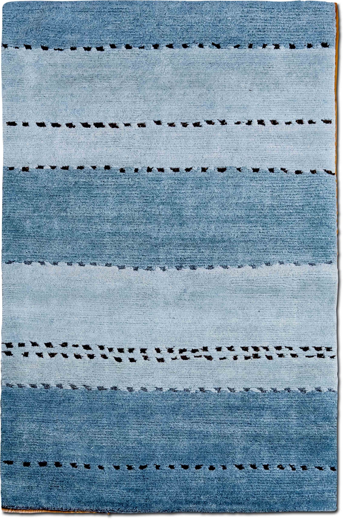 Tufenkian Vishnu Cool Water — Hand-Knotted Wool Rug, 5′ × 3′