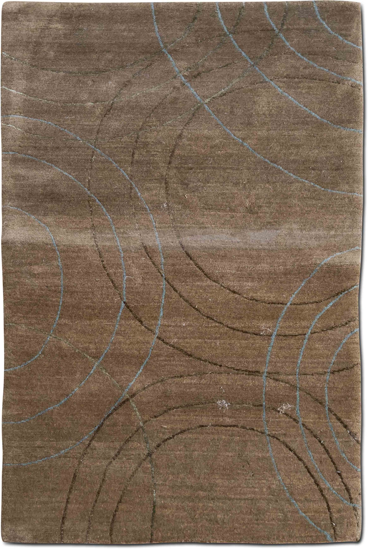 Tufenkian Cirque Algae — Hand-Knotted Wool & Silk Rug, 5′ × 3′