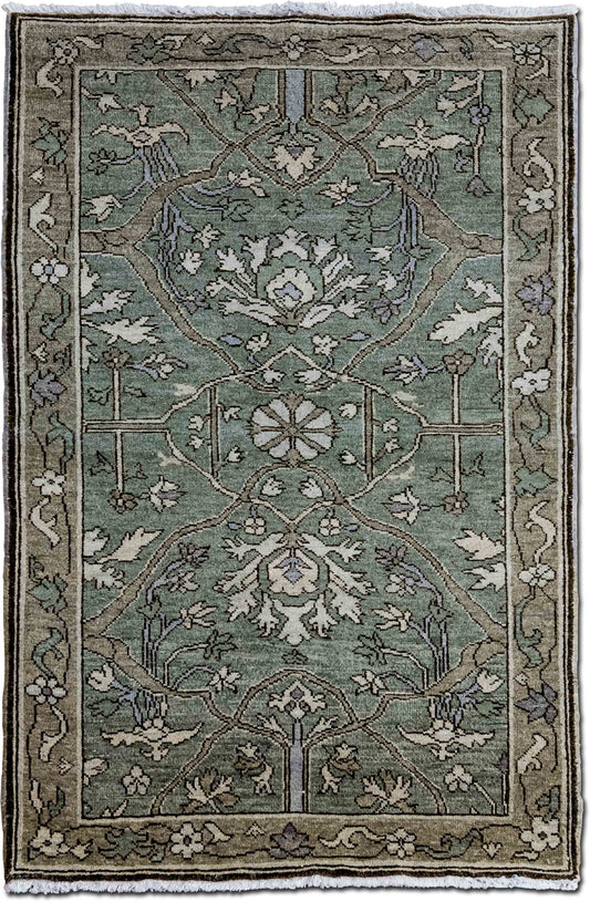 Tufenkian Jozan Glacier — Hand-Knotted Wool Rug, 5′ × 3′