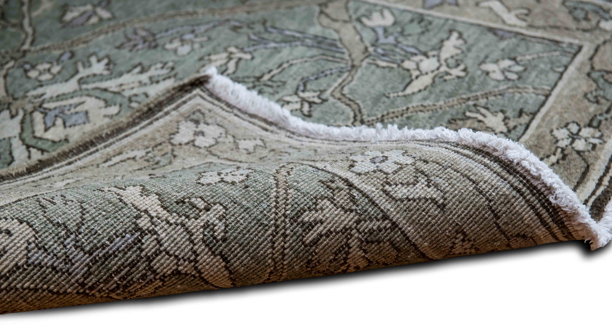Tufenkian Jozan Glacier — Hand-Knotted Wool Rug, 5′ × 3′