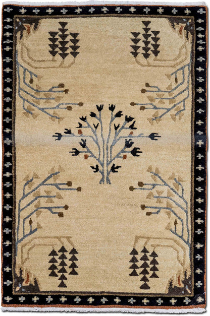 Tufenkian Donegal Branches — Hand-Knotted Wool Rug, 5′ × 3′