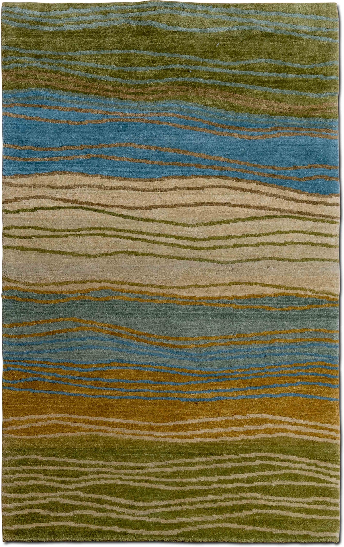 Tufenkian Tides Meadowbrook — Hand-Knotted Wool Rug, 5′ × 3′