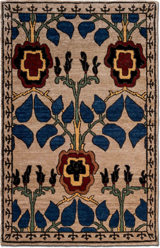 Tufenkian Inverness Tiffany — Hand-Knotted Wool Rug, 5′ × 3′