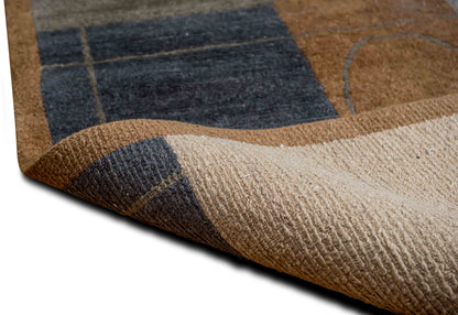 Tufenkian Tumbledown Butterscotch — Hand-Knotted Wool Rug, 5′ × 3′