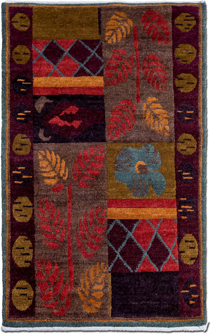 Tufenkian Hothouse Midnight — Hand-Knotted Wool Rug, 5′ × 3′