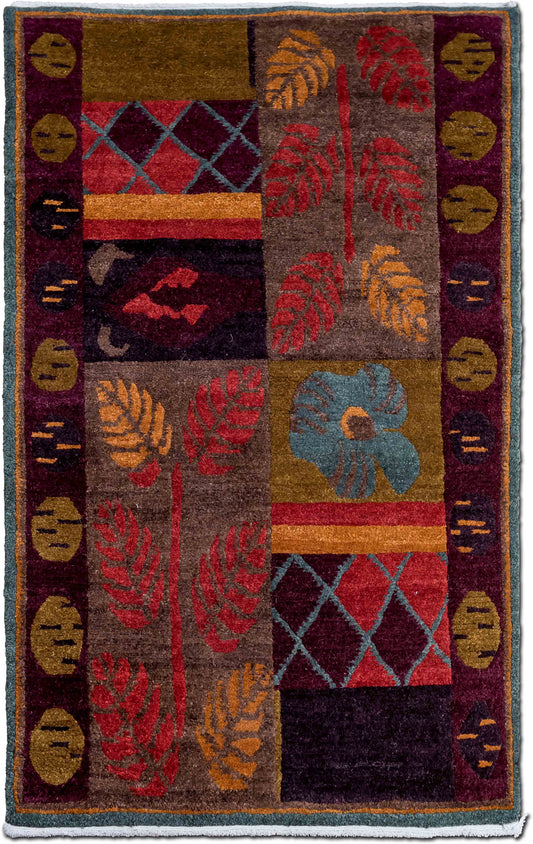 Tufenkian Hothouse Midnight — Hand-Knotted Wool Rug, 5′ × 3′