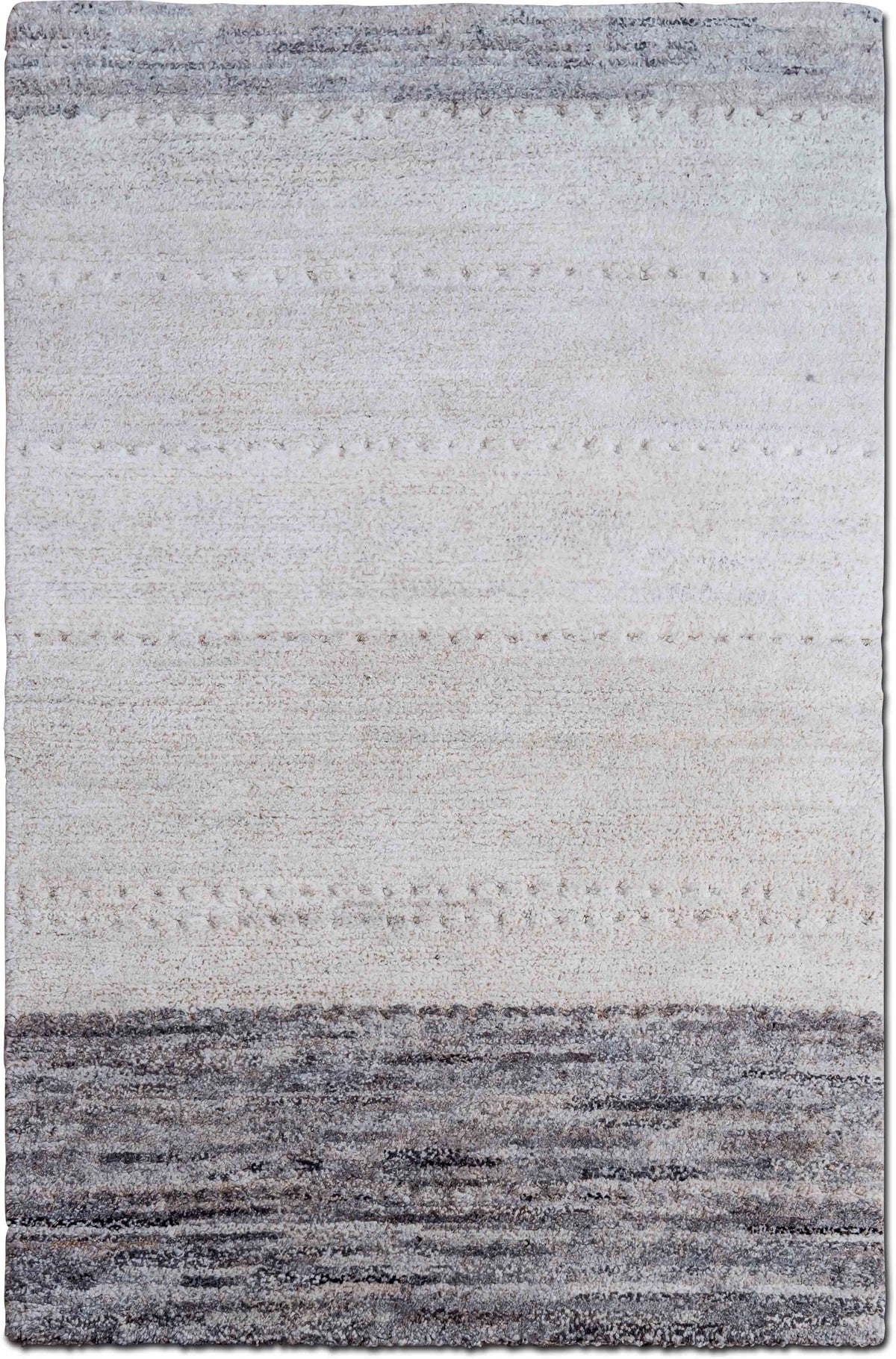 Rainstone Gradient — Hand-Knotted Wool Rug, 5′ × 3′