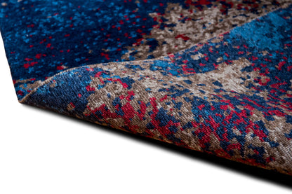 Tufenkian Sierra Blue — Hand-Knotted Wool, Bamboo Silk & Linen Rug, 5′ × 3′