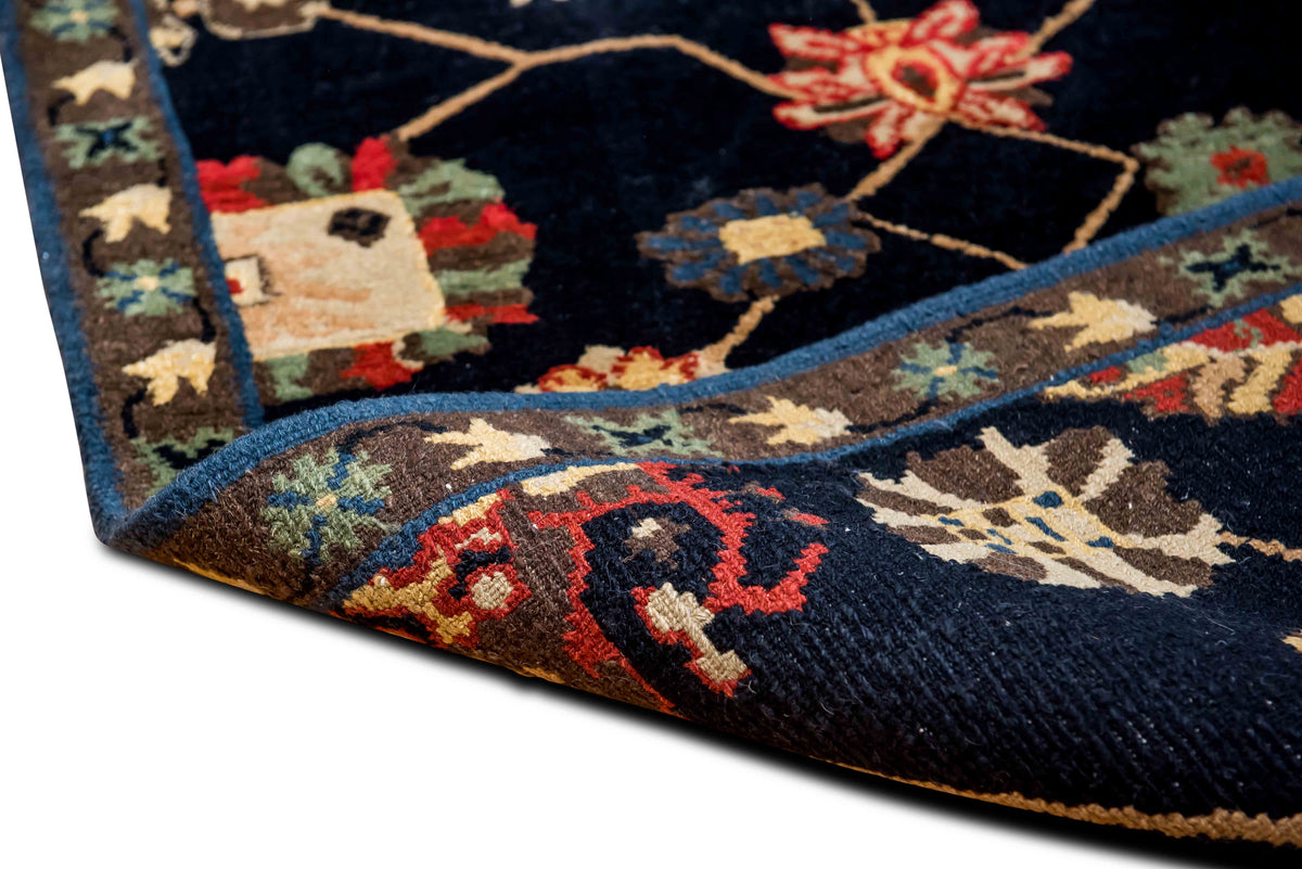 Tufenkian Botanical Medallions — Hand-Knotted Wool Rug, 5′ × 3′